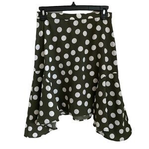 The Fifth Label Small Last Flight Out Skirt Polka Dot White Khaki